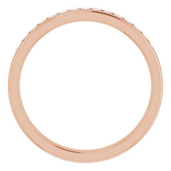 14K Rose 1/2 CTW Natural Diamond Band 14K Rose 1/2 CTW Natural Diamond Band