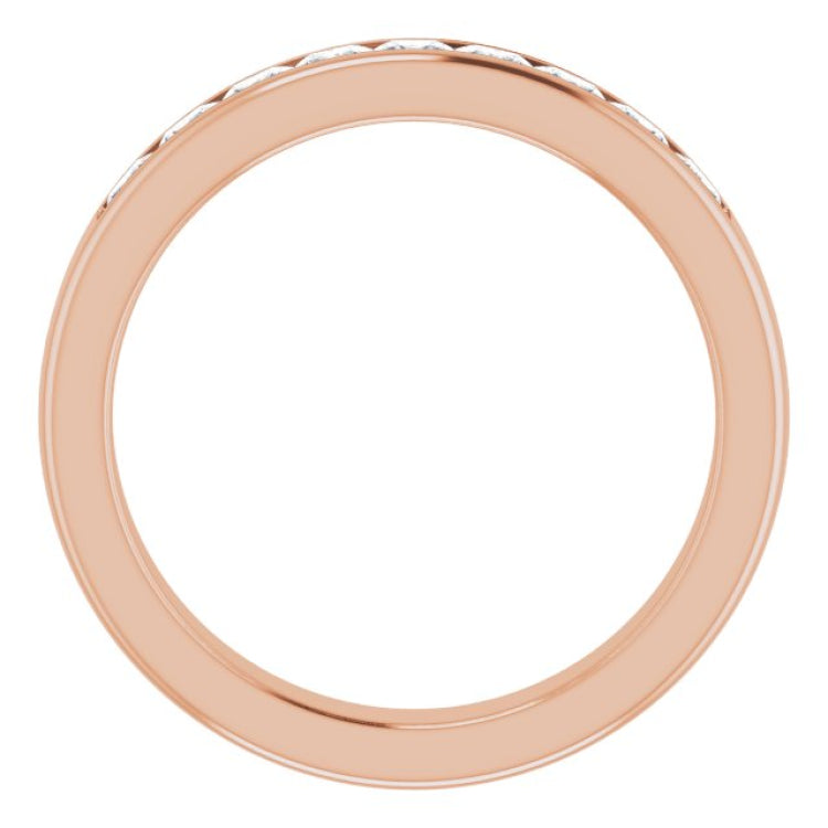 14K Rose 1 1/6 CTW Natural Diamond Band 14K Rose 1 1/6 CTW Natural Diamond Band
