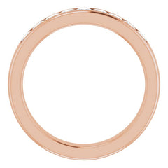 14K Rose 1 1/6 CTW Natural Diamond Band 14K Rose 1 1/6 CTW Natural Diamond Band
