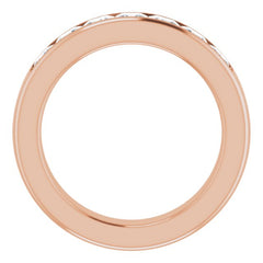 14K Rose 2 1/8 CTW Natural Diamond Band 14K Rose 2 1/8 CTW Natural Diamond Band