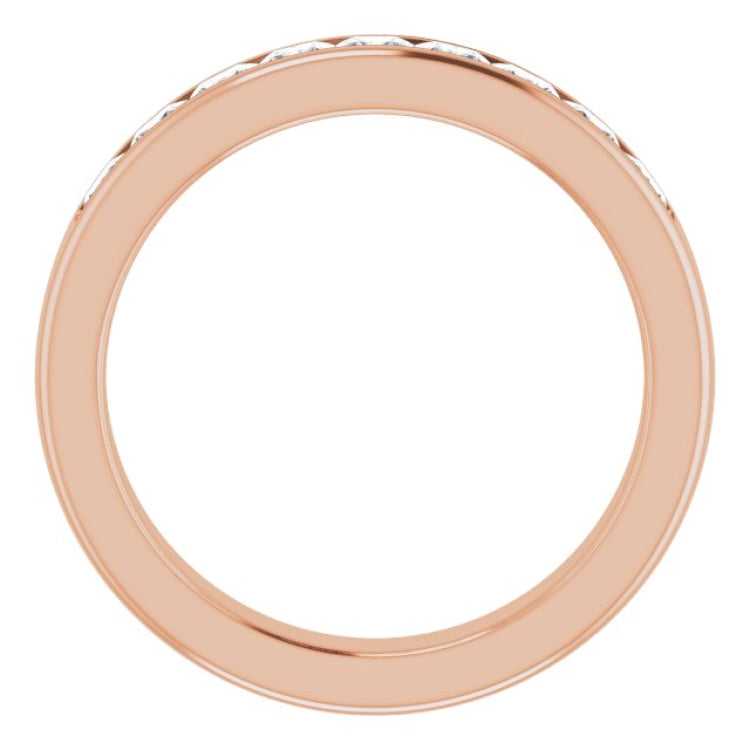 14K Rose 1 3/8 CTW Natural Diamond Band 14K Rose 1 3/8 CTW Natural Diamond Band