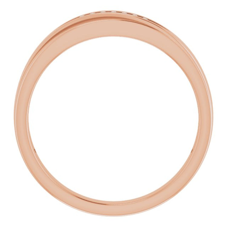 14K Rose .03 CTW Natural Diamond Band 14K Rose .03 CTW Natural Diamond Band