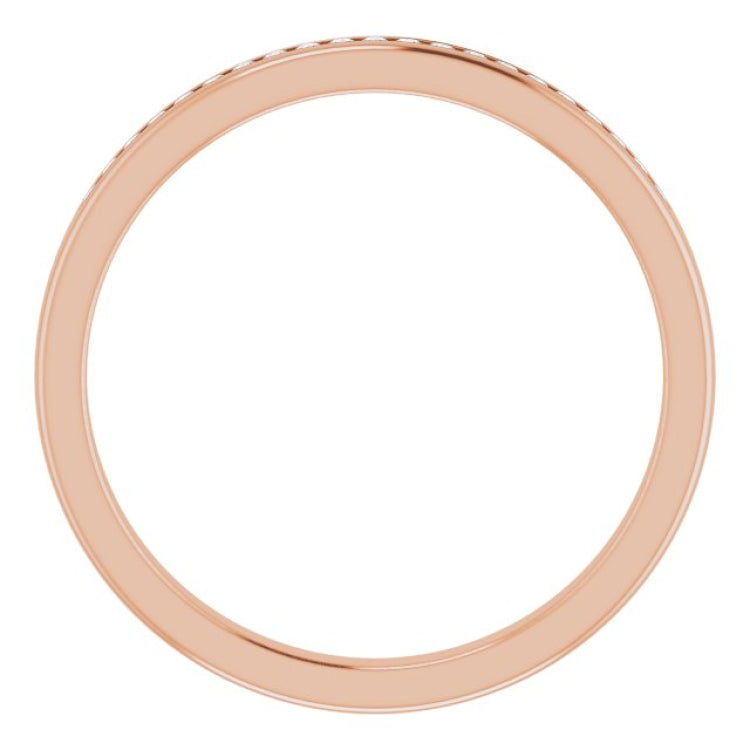 14K Rose 1/10 CTW Natural Diamond Band 14K Rose 1/10 CTW Natural Diamond Band