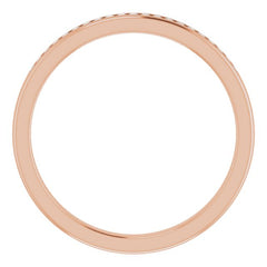 14K Rose 1/10 CTW Natural Diamond Band 14K Rose 1/10 CTW Natural Diamond Band