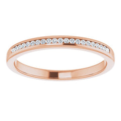 14K Rose 1/10 CTW Natural Diamond Band 14K Rose 1/10 CTW Natural Diamond Band