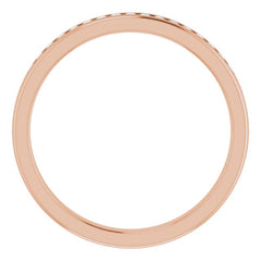 14K Rose 1/4 CTW Natural Diamond Band 14K Rose 1/4 CTW Natural Diamond Band