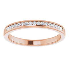 14K Rose 1/4 CTW Natural Diamond Band 14K Rose 1/4 CTW Natural Diamond Band