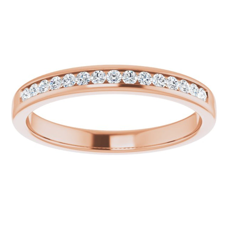 14K Rose 1/3 CTW Natural Diamond Band 14K Rose 1/3 CTW Natural Diamond Band