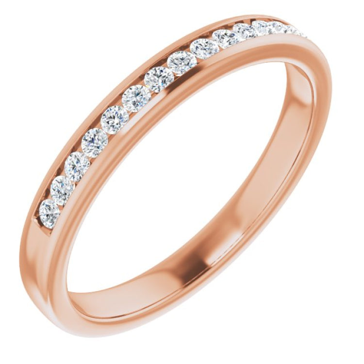 14K Rose 1/3 CTW Natural Diamond Band 14K Rose 1/3 CTW Natural Diamond Band