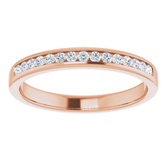 14K Rose 1/3 CTW Natural Diamond Band 14K Rose 1/3 CTW Natural Diamond Band