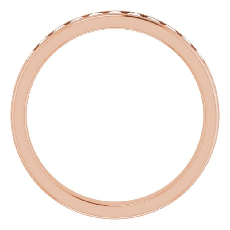 14K Rose 1/2 CTW Natural Diamond Band 14K Rose 1/2 CTW Natural Diamond Band