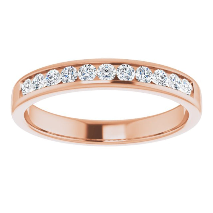 14K Rose 1/2 CTW Natural Diamond Band 14K Rose 1/2 CTW Natural Diamond Band