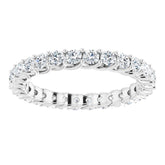 Platinum 1 3/8 CTW Natural Diamond Eternity Band