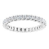 14K White 5/8 CTW Natural Diamond Eternity Band