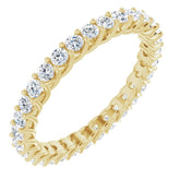 14K Yellow 9/10 CTW Natural Diamond Eternity Band