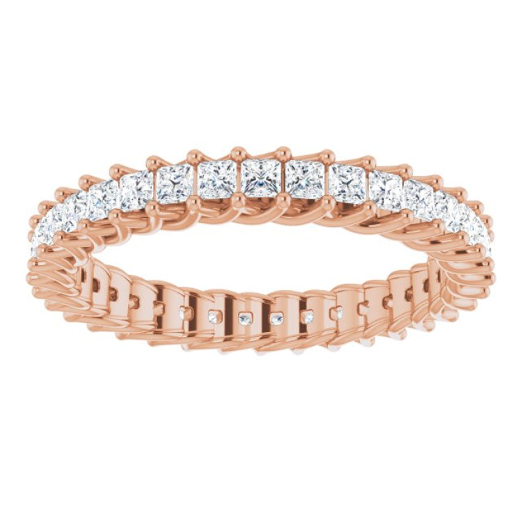 14K Rose 1 1/6 CTW Natural Diamond Eternity Band 14K Rose 1 1/6 CTW Natural Diamond Eternity Band