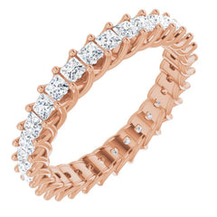 14K Rose 1 1/2 CTW Natural Diamond Eternity Band 14K Rose 1 1/2 CTW Natural Diamond Eternity Band