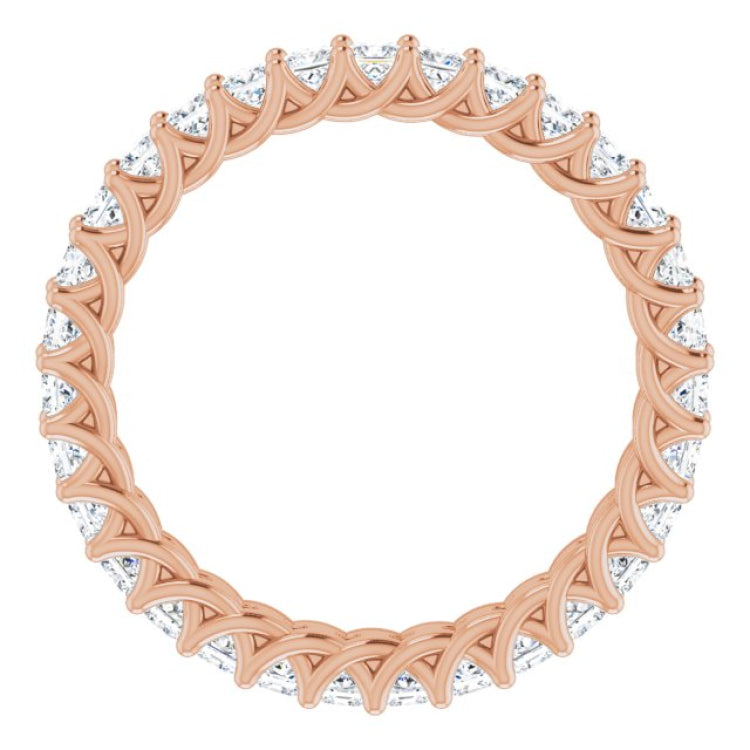 14K Rose 1 1/2 CTW Natural Diamond Eternity Band 14K Rose 1 1/2 CTW Natural Diamond Eternity Band