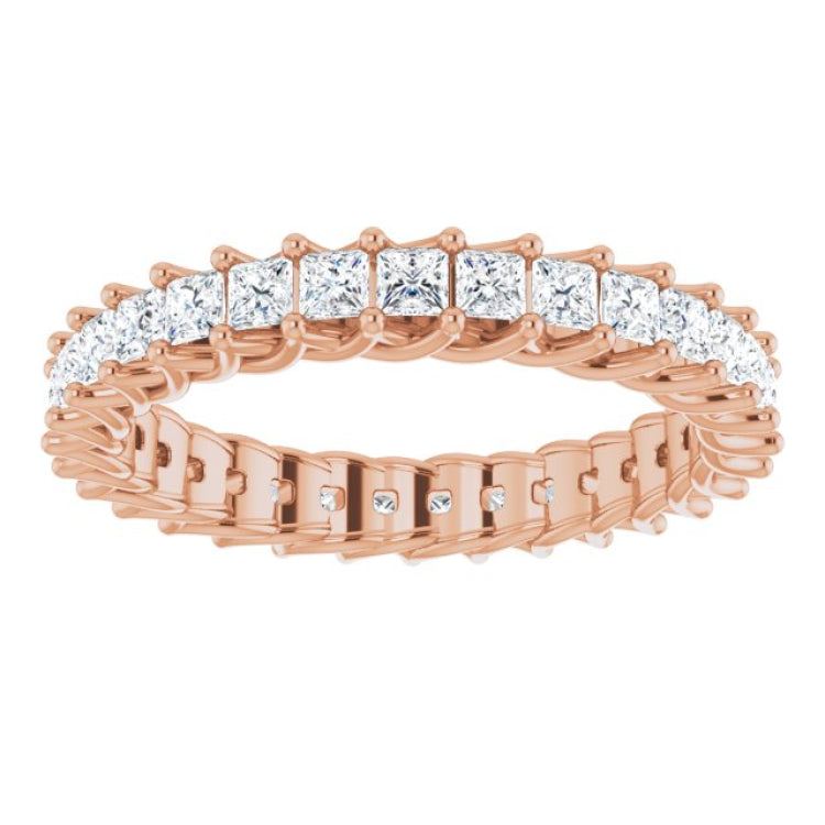 14K Rose 1 1/2 CTW Natural Diamond Eternity Band 14K Rose 1 1/2 CTW Natural Diamond Eternity Band