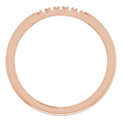14K Rose .07 CTW Natural Diamond French-Set Anniversary Band 14K Rose .07 CTW Natural Diamond French-Set Anniversary Band