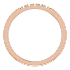 14K Rose 1/10 CTW Natural Diamond French-Set Anniversary Band 14K Rose 1/10 CTW Natural Diamond French-Set Anniversary Band