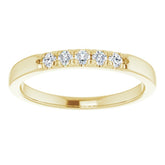 14K Yellow 1/6 CTW Natural Diamond French-Set Anniversary Band