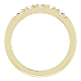 14K Yellow 1/2 CTW Natural Diamond French-Set Anniversary Band