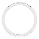 Platinum 1/5 CTW Natural Diamond French-Set Anniversary Band