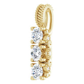 14K Yellow 5/8 CTW Natural Diamond Pendant