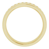 14K Yellow 3/8 CTW Natural Diamond Band
