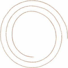 14K Rose .75 mm Rope Chain by the Inch 14K Rose .75 mm Rope Chain by the Inch