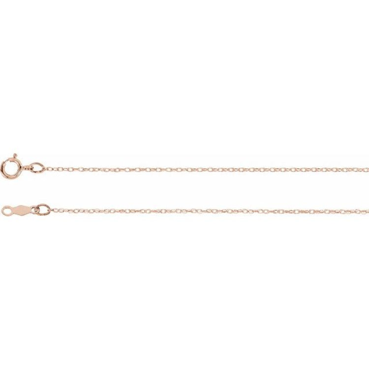14K Rose .75 mm Rope 20" Chain 14K Rose .75 mm Rope 20" Chain