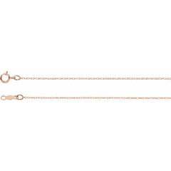 14K Rose .75 mm Rope 20" Chain 14K Rose .75 mm Rope 20" Chain