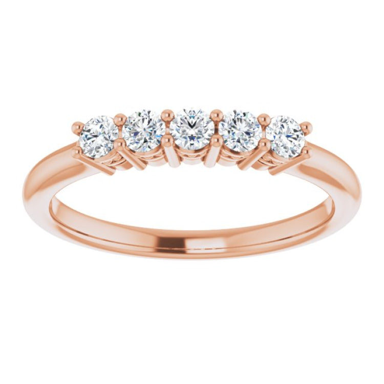 14K Rose 1/3 CTW Natural Diamond Anniversary Band 14K Rose 1/3 CTW Natural Diamond Anniversary Band