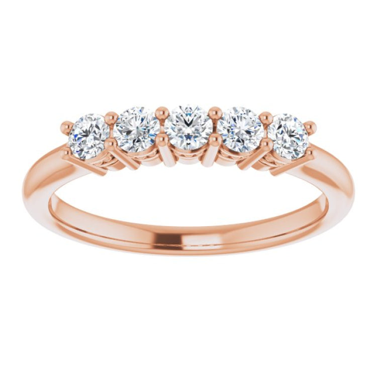 14K Rose 1/3 CTW Natural Diamond Anniversary Band 14K Rose 1/3 CTW Natural Diamond Anniversary Band