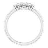 Platinum 1/4 CTW Natural Diamond Anniversary Band