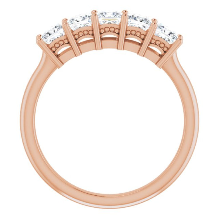 14K Rose 1 CTW Natural Diamond Anniversary Band 14K Rose 1 CTW Natural Diamond Anniversary Band