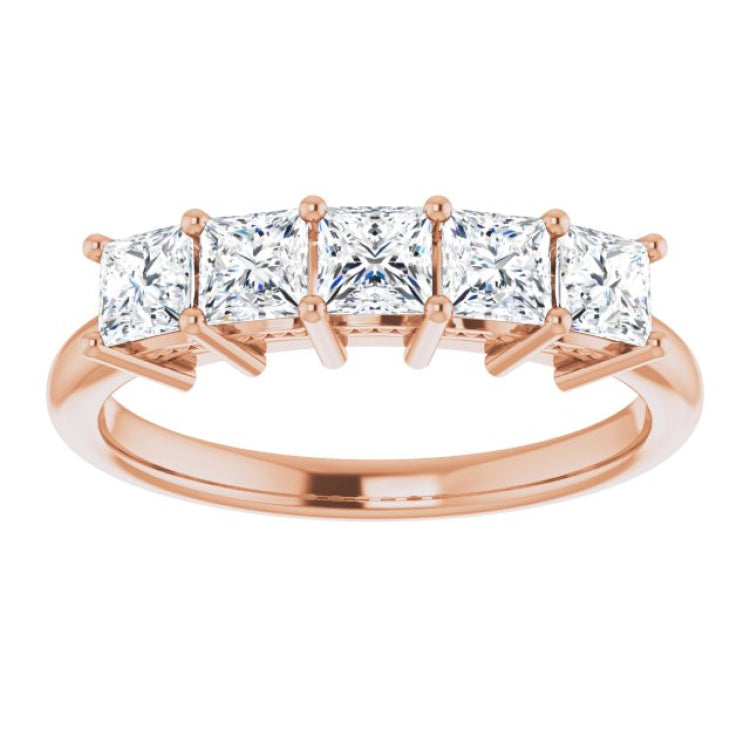 14K Rose 1 CTW Natural Diamond Anniversary Band 14K Rose 1 CTW Natural Diamond Anniversary Band