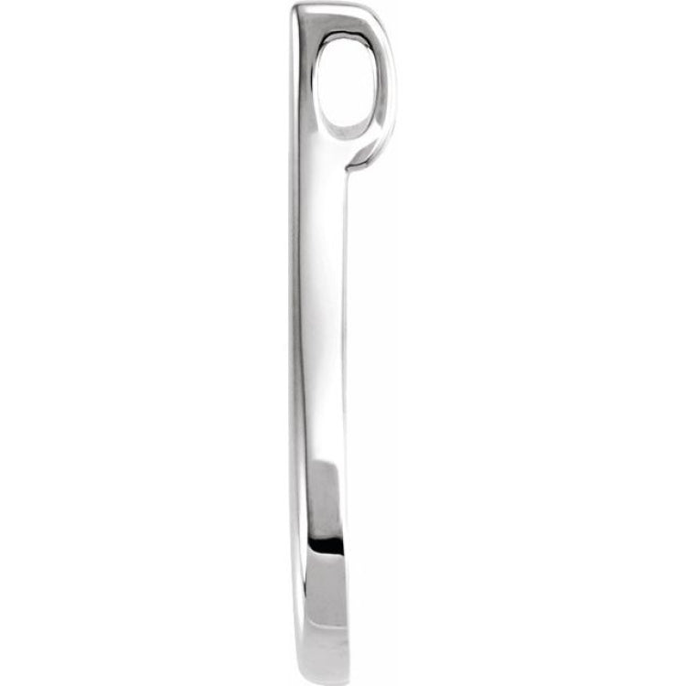 14K White 22x12 mm Freeform Pendant 14K White 22x12 mm Freeform Pendant