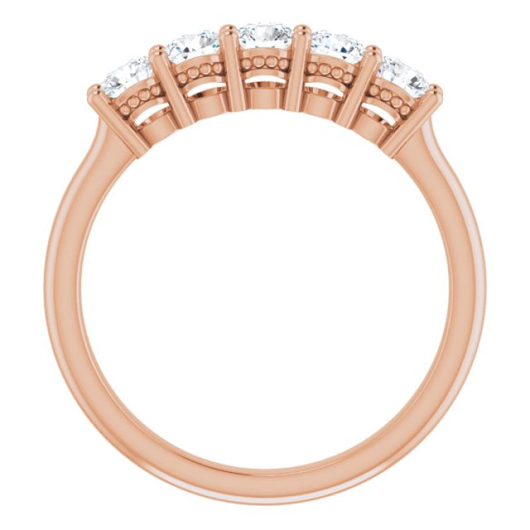 14K Rose 1/2 CTW Natural Diamond Anniversary Band 14K Rose 1/2 CTW Natural Diamond Anniversary Band