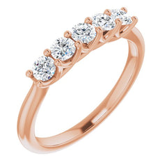 14K Rose 1/2 CTW Natural Diamond Anniversary Band 14K Rose 1/2 CTW Natural Diamond Anniversary Band