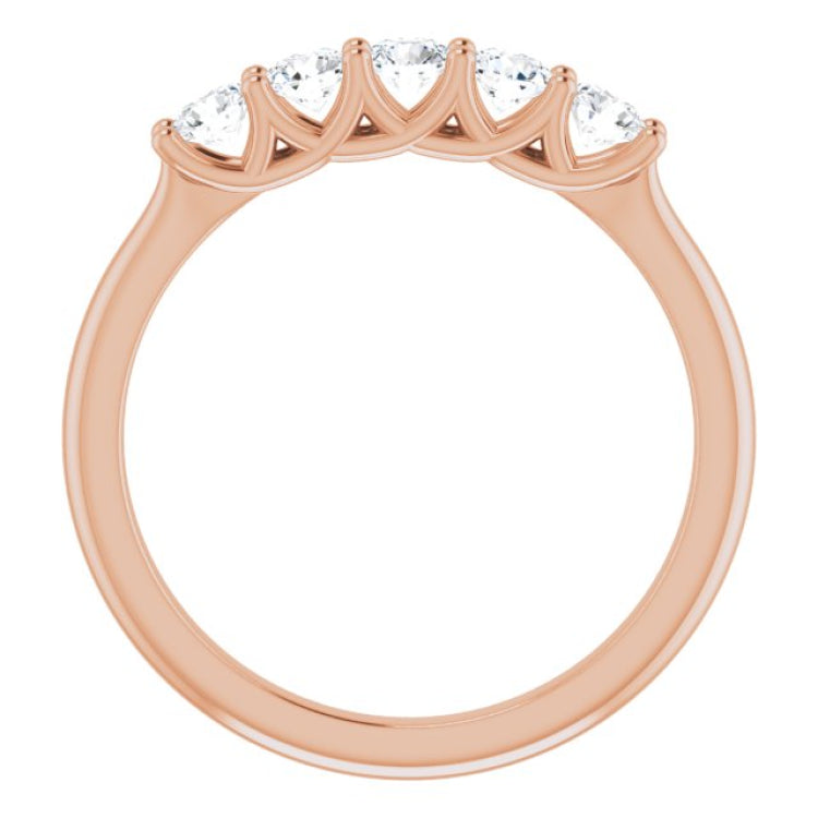 14K Rose 1/2 CTW Natural Diamond Anniversary Band 14K Rose 1/2 CTW Natural Diamond Anniversary Band