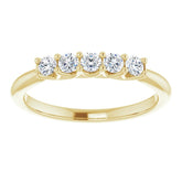 14K Yellow 1/3 CTW Natural Diamond Anniversary Band
