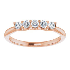 14K Rose 1/3 CTW Natural Diamond Anniversary Band 14K Rose 1/3 CTW Natural Diamond Anniversary Band
