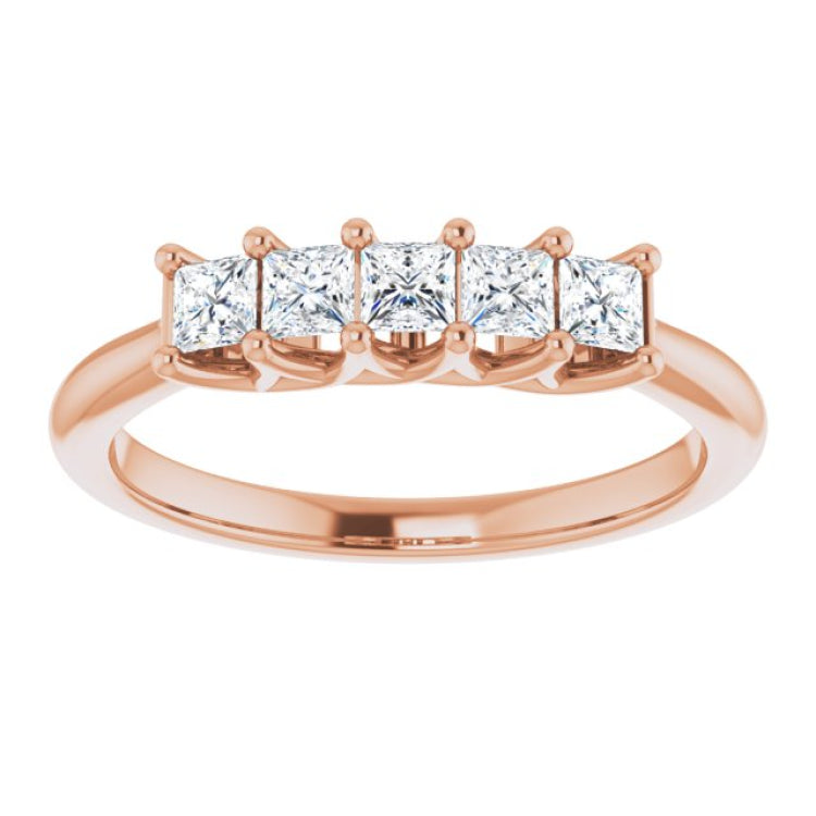 14K Rose 1/2 CTW Natural Diamond Anniversary Band 14K Rose 1/2 CTW Natural Diamond Anniversary Band
