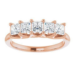 14K Rose 1 CTW Natural Diamond Anniversary Band 14K Rose 1 CTW Natural Diamond Anniversary Band
