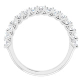 Platinum 1 1/8 CTW Natural Diamond Anniversary Band