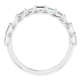 Platinum 3/4 CTW Natural Diamond Anniversary Band