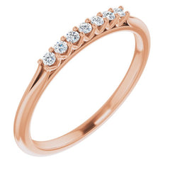 14K Rose 1/10 CTW Natural Diamond Anniversary Band 14K Rose 1/10 CTW Natural Diamond Anniversary Band