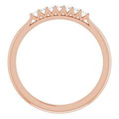14K Rose 1/10 CTW Natural Diamond Anniversary Band 14K Rose 1/10 CTW Natural Diamond Anniversary Band